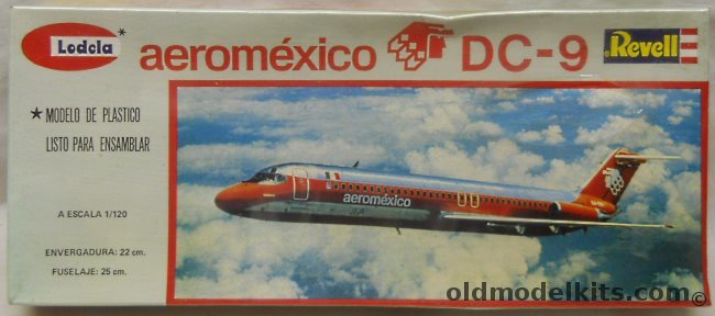 Revell 1/120 Douglas DC-9 AeroMexico - Lodela Issue, RH4222 plastic model kit